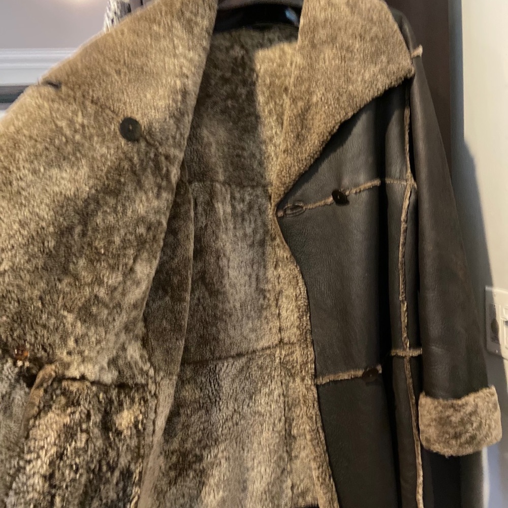 Hilary Radley Leather Shearling Jacket. Size S - Picture 7 of 7